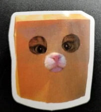 Paper Bag Mask Cat Funny Meme Decal Sticker for Tumblers Laptops