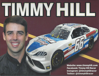 2019 Timmy Hill Vs1 Racing 66 Nascar Xfinity Series Postcard Ebay