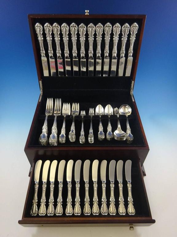 Burgundy by Reed and Barton Sterling Silver Flatware Set 12 Dinner