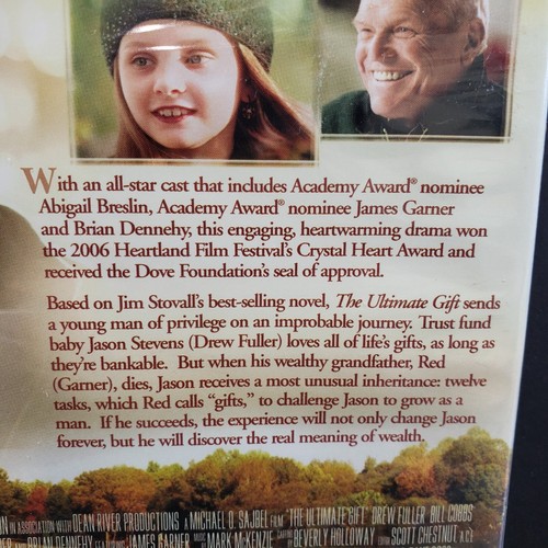 THE ULTIMATE GIFT Drew Fuller Abigail Breslin DVD 2007 NEW/SEALED DOVE APPROVED - Picture 5 of 6