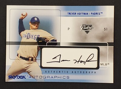 2005 Skybox Autographics Trevor Hoffman #AG-TRH Hall of Fame Padres Brewers