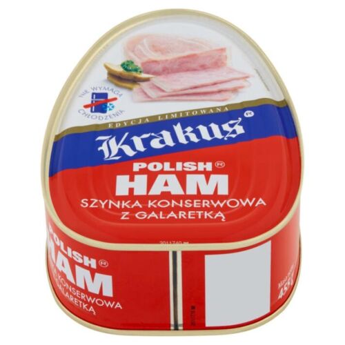 KRAKUS Polish Premium Canned Ham With Jelly 455g / 1lb - Picture 1 of 1