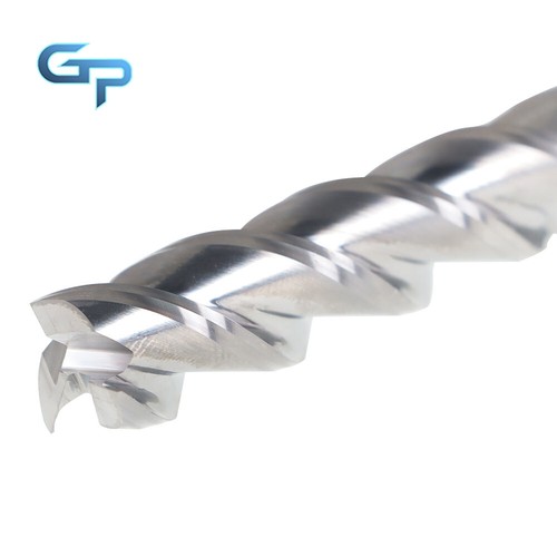 1/2" 3 Flute Long Length 2" LOC 4" Overall Length Carbide End Mill Alu-Power - Picture 8 of 15
