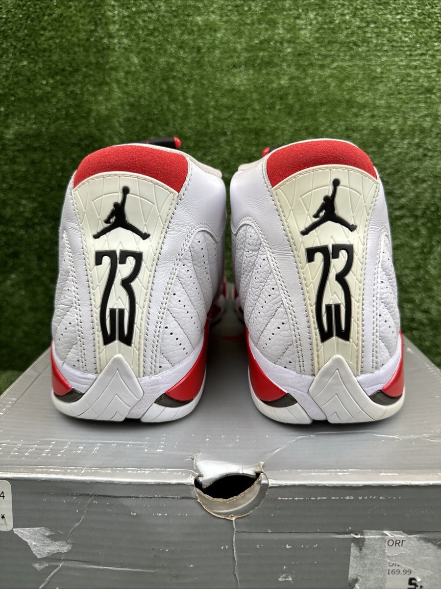 Nike Air Jordan 14 Retro Candy Cane Size 12 487471-100 OG Nike Air Jordan 14 Retro Candy Cane Size 12 487471-100 OG