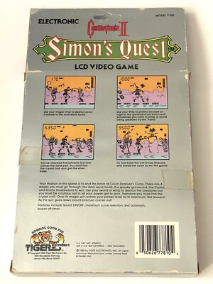 Vintage 1988 Castlevania II Simon's Quest LCD Video Game by Tiger