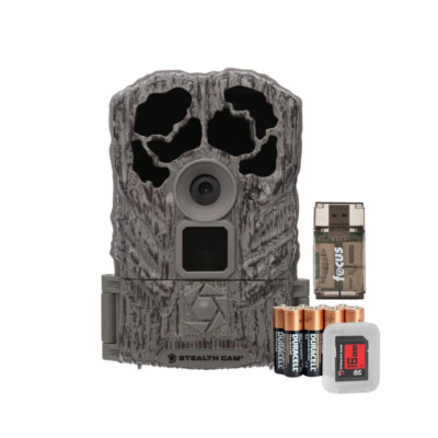 Stealth Cam Browtine 18MP Digital Trail Camera SD Card and Card Reader Bundle