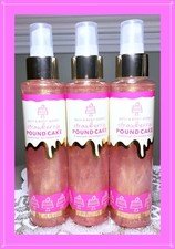Bath  Body Works STRAWBERRY POUND CAKE Diamond Shimmer Sparkle Mist Spray x3