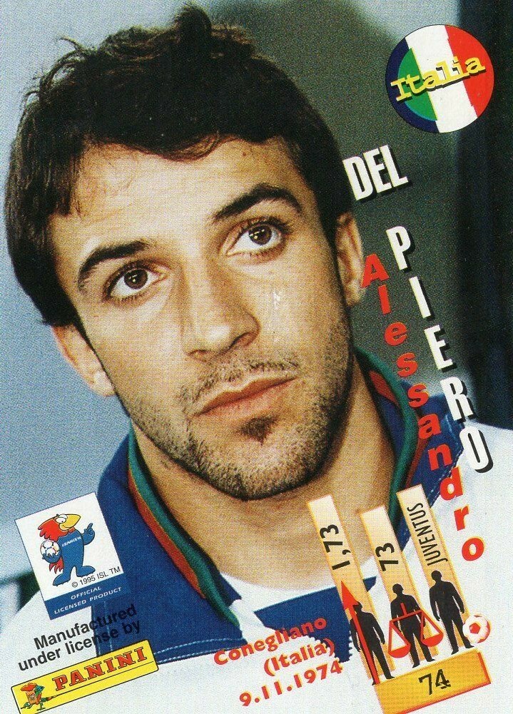 1998 Panini World Cup France Alessandro Del Piero Foil Rc #74