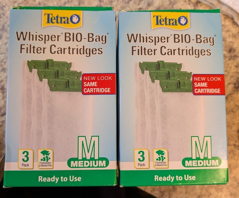 Tetra Whisper Bio-bag Medium Disposable Filter Cartridges For Aquariums total 5