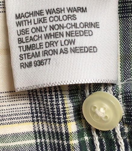 J. Ferrar Button Up Shirt Men's 3XL Multicolor Plaid Short Sleeves Pocket Cotton - Picture 10 of 10