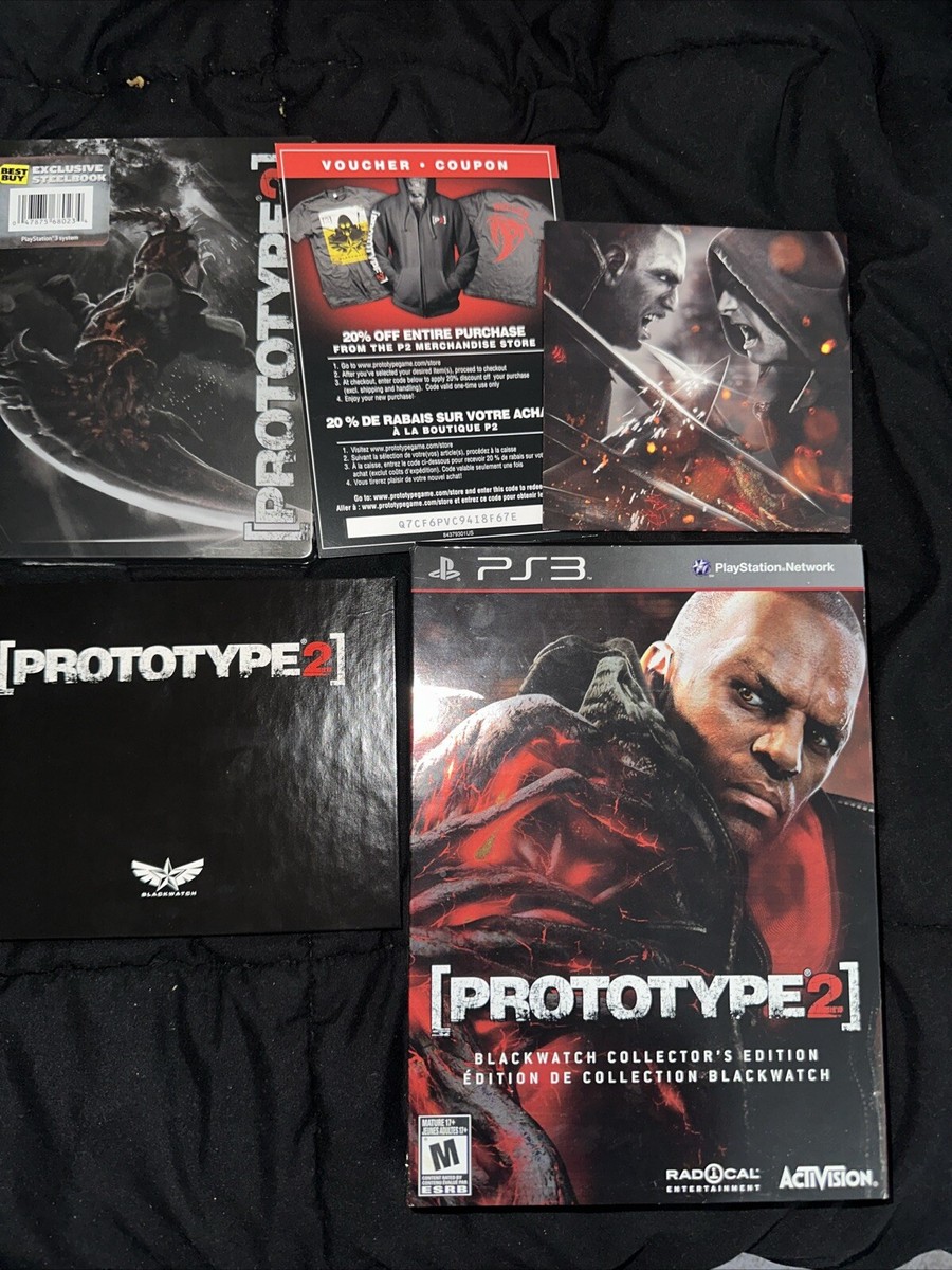 Prototype 2 Blackwatch Collector's Edition (PlayStation 3, PS3) No Game Prototype 2 Blackwatch Collector's Edition (PlayStation 3, PS3) No Game