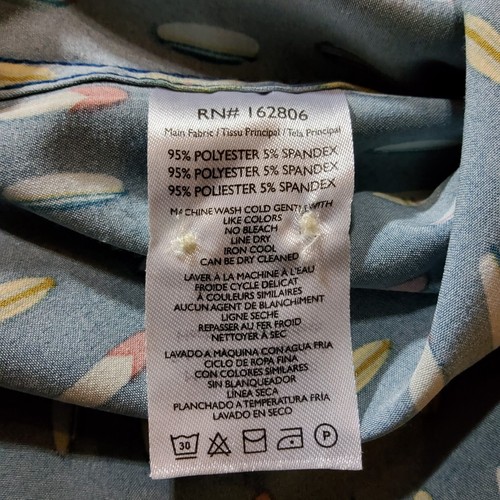 Cotton & Co Boys Youth Button Down Hawaiian Surfboard Shirt Size 14 - Picture 4 of 8