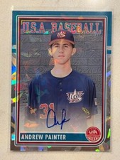 ANDREW PAINTER 2024 Panini USA Baseball Stars & Stripes CRACKED ICE Auto # 15/25