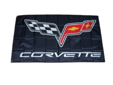 CORVETTE 3'X5' FLAG BANNER CHEVROLET CHEVY RACING MAN CAVE SHOP FAST SHIPPING