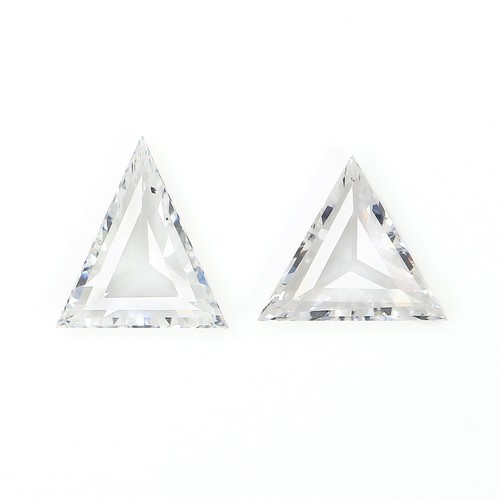 0.40 CT Natural Loose Triangle CVD Diamond 5.65 MM White - E Color Lab Diamond
