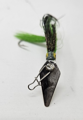 Lot of 10 Green/Black/Silver Streamer Fly - 5 grams, double hook brand new - Afbeelding 4 van 4