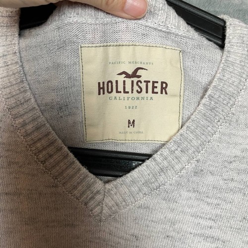 Hollister Y2K Preppy Academia Sweater Men Medium College Classic Soft Ivy League - Picture 7 of 7