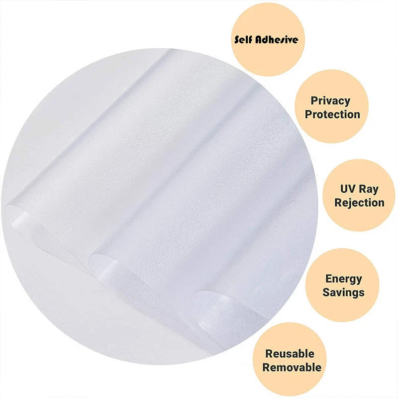Fensterfolie Sichtschutzfolie Milchglasfolie Statische Folie Selbstklebend Folie - Bild 4 von 4