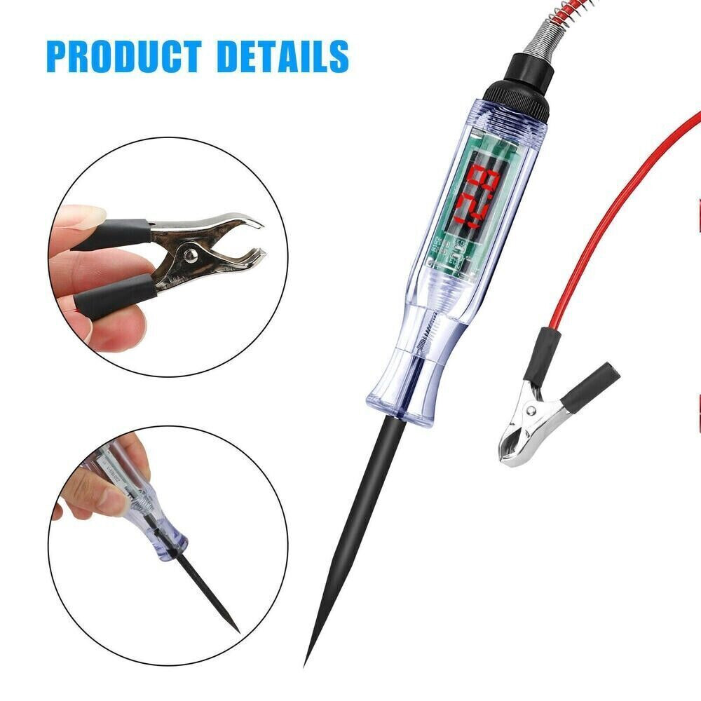 12V Circuit Tester Probe 324V Electric Car Fuse Test Light Voltage Pen