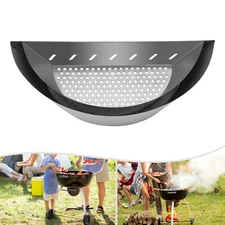 For 15" Charcoal Grills BBQ Semicircular Stainless Steel Charcoal Basket