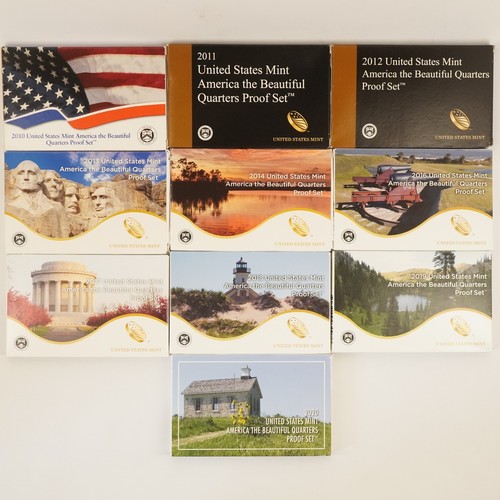 2010-2020 America the Beautiful Quarter Proof Sets, No 2015 - Free Shipping USA - 第 1/4 張圖片