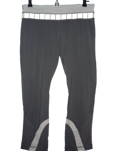Lululemon Run Inspire Crop - Fuliggine Light Hyper Stripe Angel Wing Slalom Stripe - Foto 2 di 6