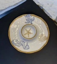 Tommy Bahama Sea Turtle Melamine Platter Chip & Dip Tray 13" Shell Plate #63