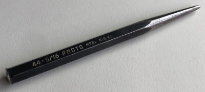 Vintage PROTO Steel Punch 5/16 Number 44 Made In USA