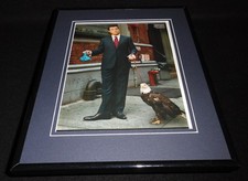 Stephen Colbert with eagle 2009 Framed 11x14 Photo Display 