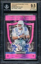 Daniel Jones Rookie 2019 Panini Prizm DP Crusade Prizms Pink Pulsar #15 BGS 9.5