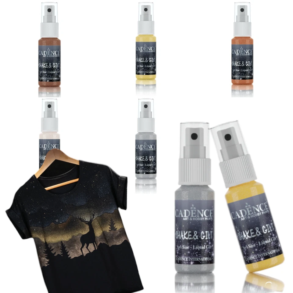 Spray líquido de mica Cadence Shake & Gilt - 25 ml