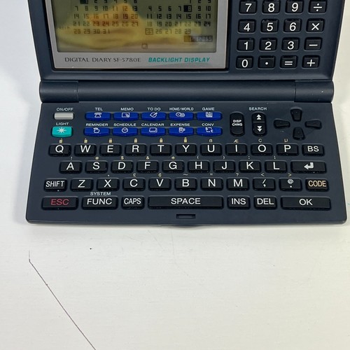 Tested ✅ - Casio Digital Diary SF-5780E 256KB - QWERTY Backlight Display - Picture 5 of 10