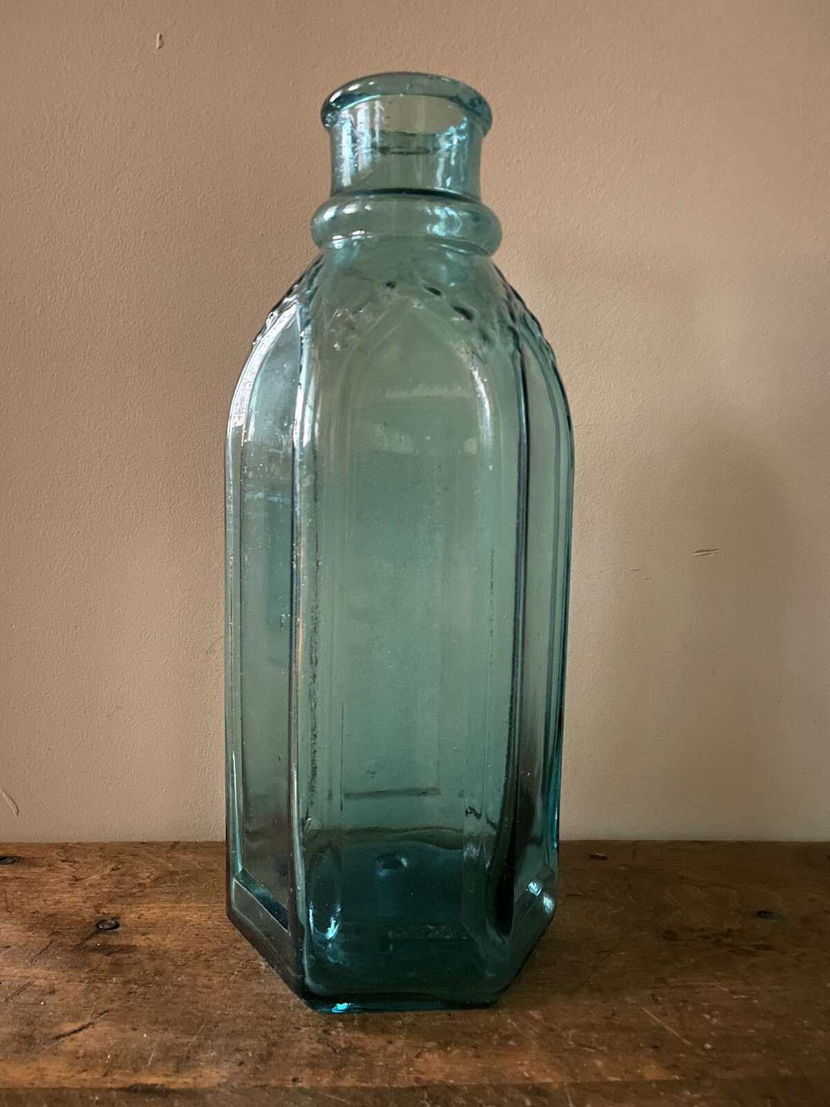 Large Antique Cathedral Pickle Bottle 13” 6 Panels Applied Lip | eBay