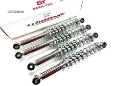 4x Simson KR51 Sto&szlig;d&auml;mpfer 310 / 340 chrom f&uuml;r Schwalbe standard H&ouml;he BOOL-Tec