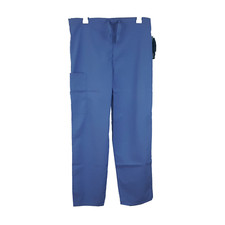 NEW - Adar 504 Drawstring Scrub Pants, Blue, Petite Size PXXS Inseam 26 in