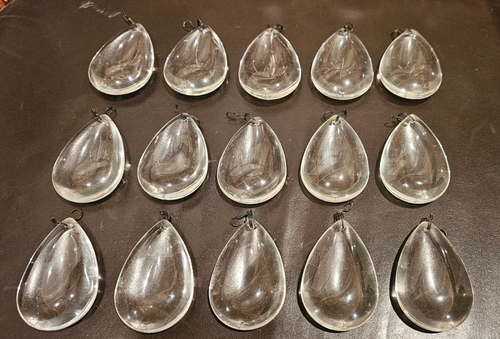 Pottery Barn Clarissa 15 pcs LARGE 2 1/2"”in teardrop Crystal Chandelier