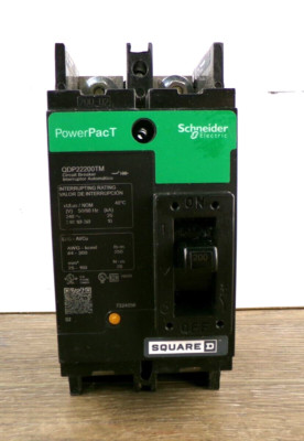 Square D PowerPacT 200A 1 Phase 240V QDP22200TM Molded Case Circuit Breaker S5