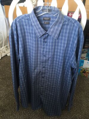 ARROW  Men's Blue Long Sleeve XL 17-17 1/2 Classic Fit Preowned Used No Tag