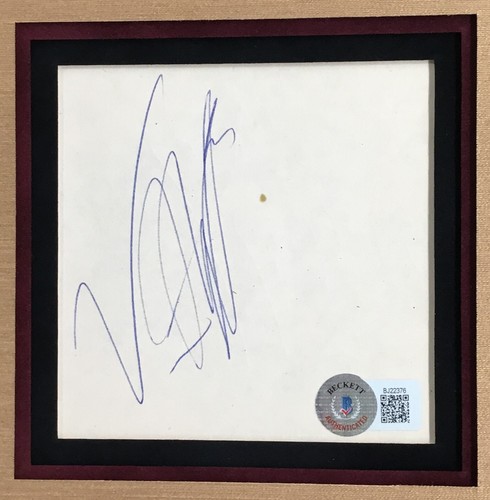 Vince Neil Motley Crue Signed Cut Card Photograph Custom Framed Beckett - Picture 5 of 8