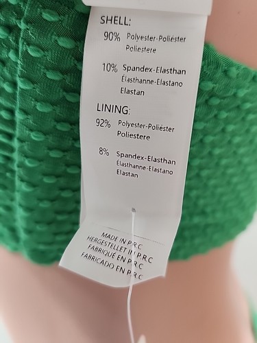 NWT Cupshe Two Piece Bikini Swimsuit Size Medium Textured Dots Green - Picture 7 of 7