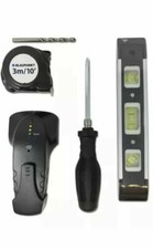 Blaupunkt 6 Piece TV Wall Mount Tool Kit 3m Measuring Tape Drill bit Stud Finder