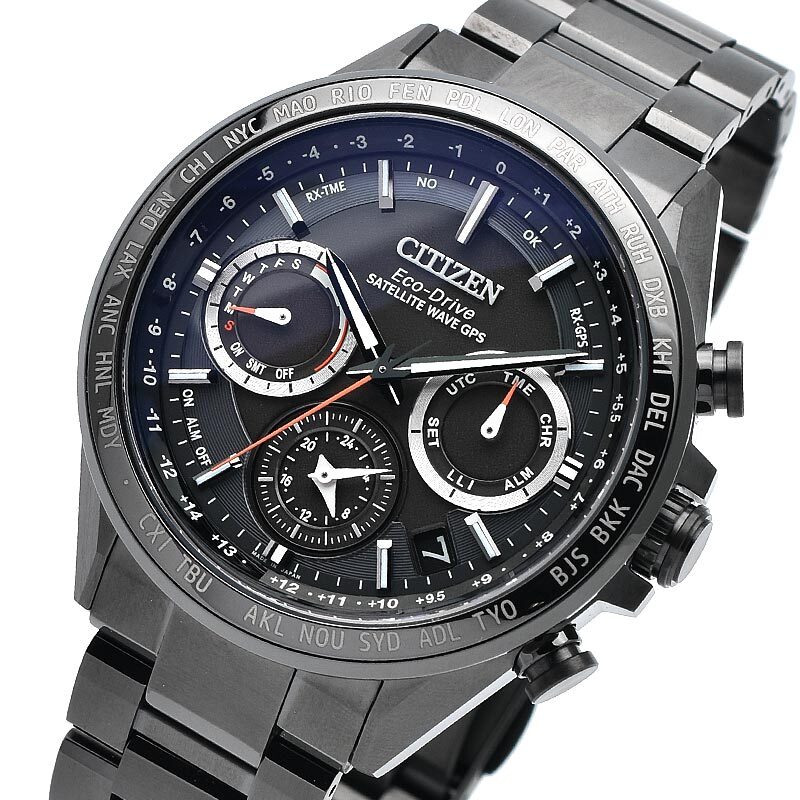 CITIZEN ATTESA CC4014-62E Eco-Drive Chronograph GPS Titanium Watch 