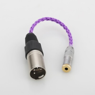 New Audiocrast Audio Adapter Cable 4pin XLR Balanced Male to 3.5mm Stereo Female
