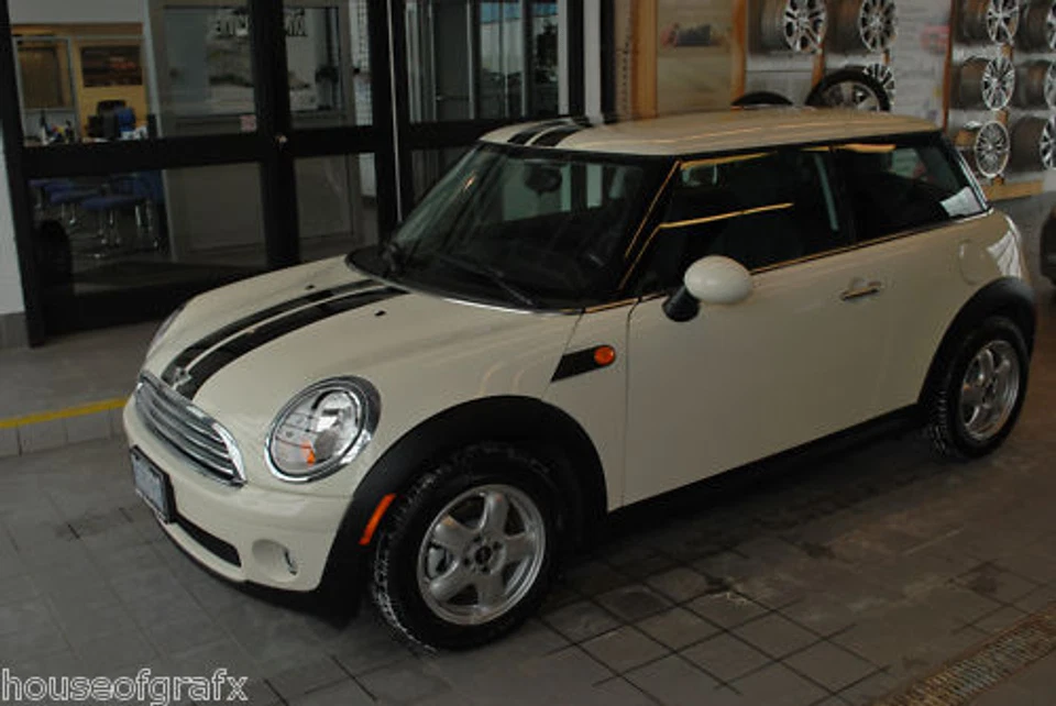 5" Rally Racing Stripe stripes decals fit Mini Cooper Clubman Countryman Coupe S Foto 4 de 4