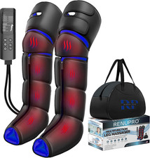 Leg Massager with Heat and Compression for Circulation and Pain Relief, Leg Comp