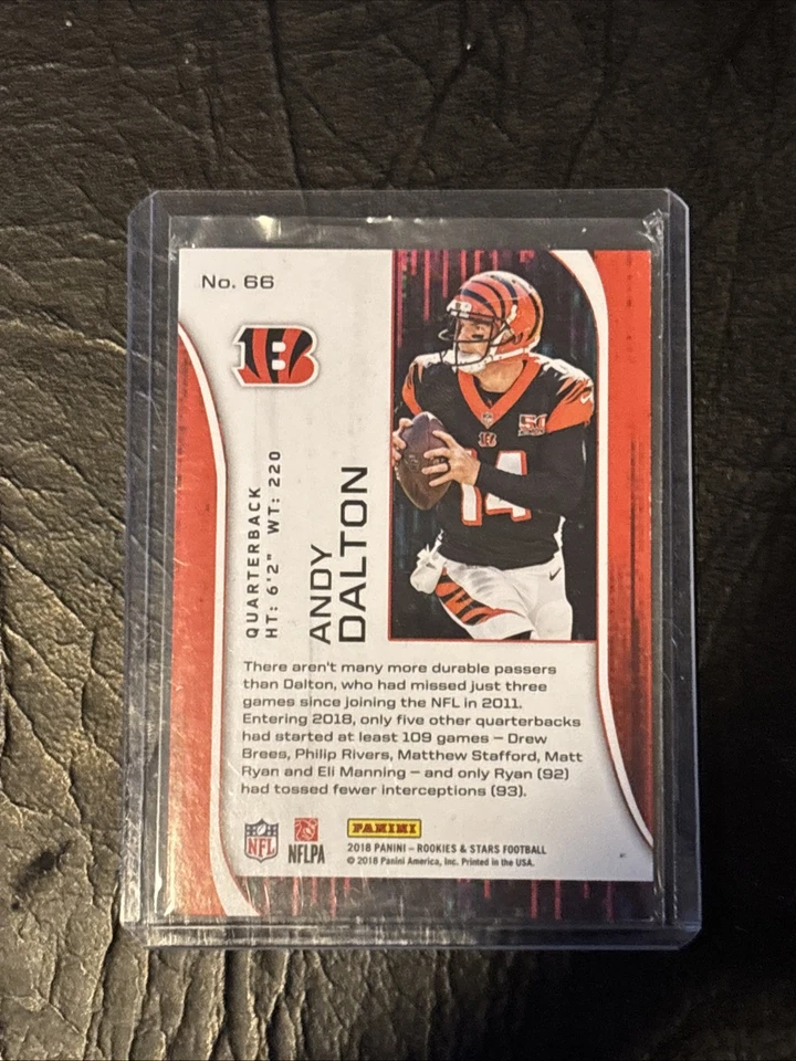 2018 Panini Rookies & Stars - Andy Dalton #66 Longevity /75 - Image 2 of 2