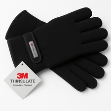 Mens Gloves Thinsulate Thermal Insulation Fleece Lined Adults Warm Winter Wear