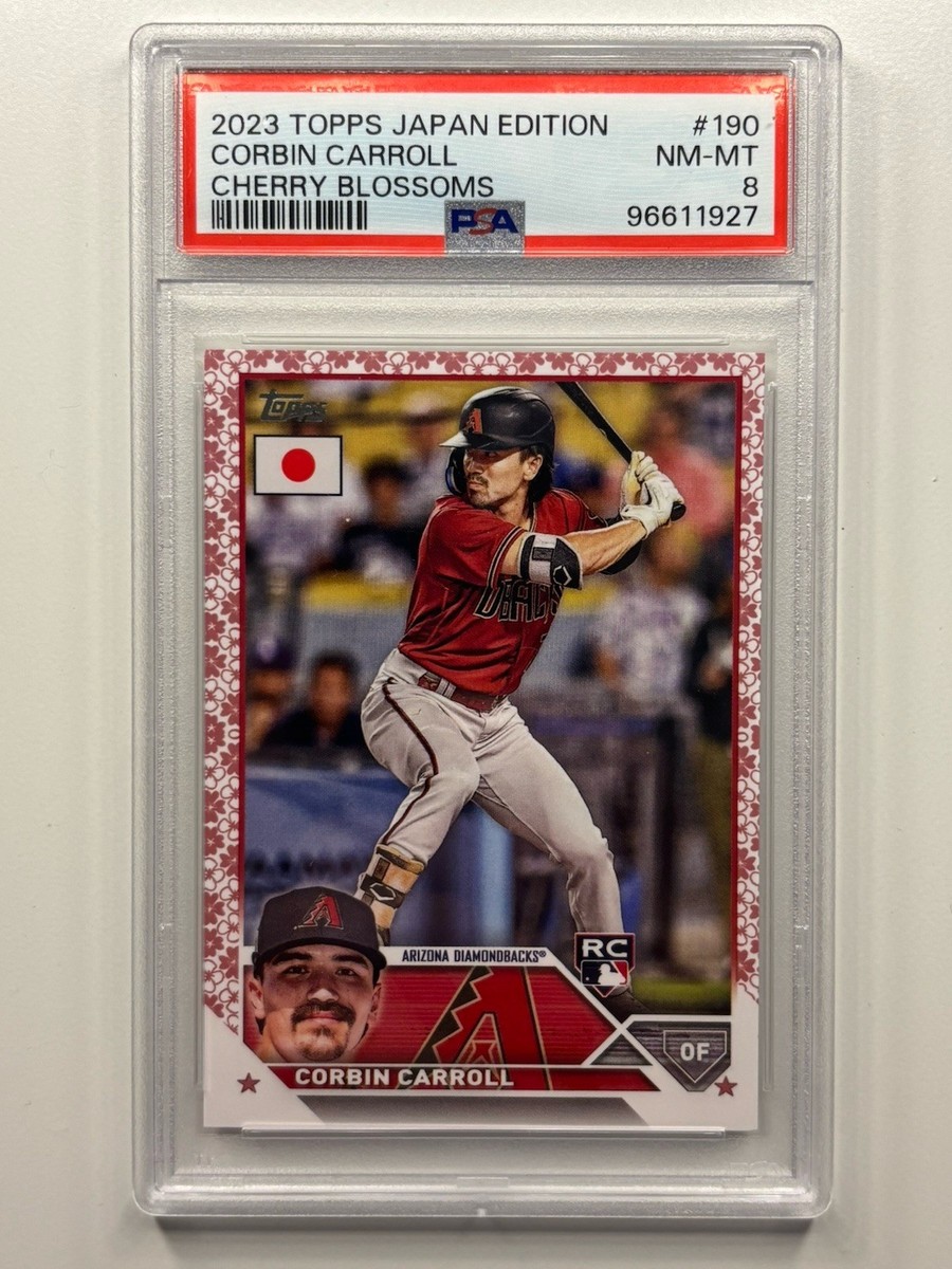 2023 Topps Japan CORBIN CARROLL Cherry Blossom #/99 Rookie RC PSA 