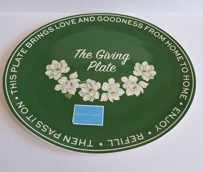 Draper James Holiday Giving Plate Kelly Green 12x10 For Gifting And Regiftting 