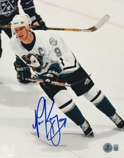 PAUL KARIYA Signed Anaheim DUCKS 8x10 PHOTO Beckett Authenticated (BAS)